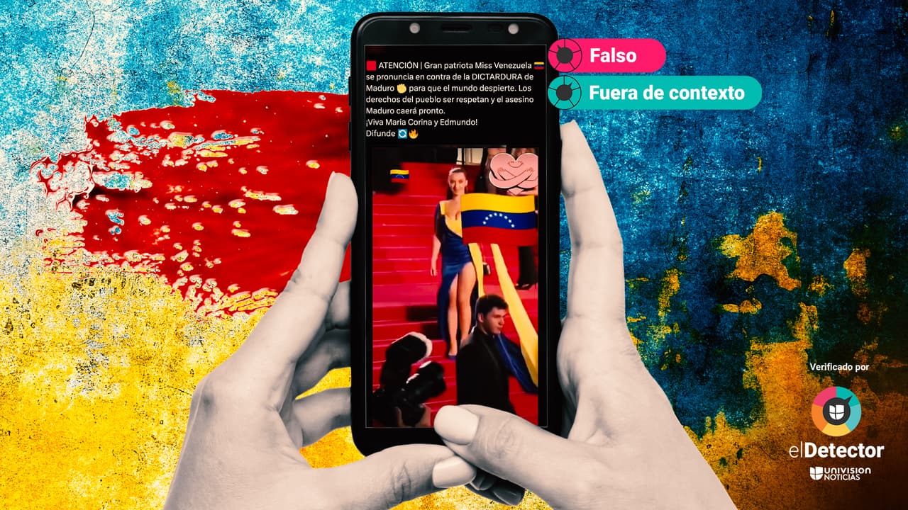 Ese video NO muestra a Miss Venezuela protestando contra el gobierno de Maduro