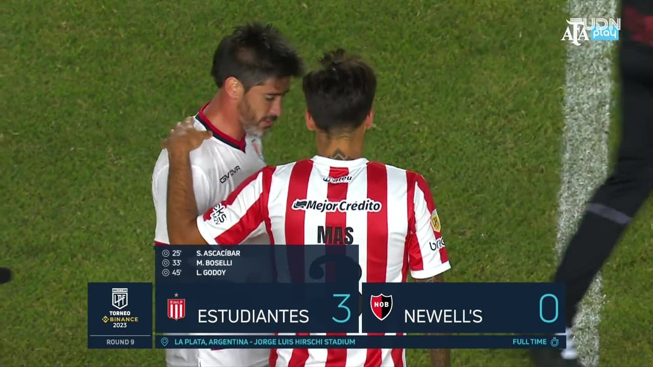 Resumen | Estudiantes vive una fiesta y golea a Newell's Old Boys