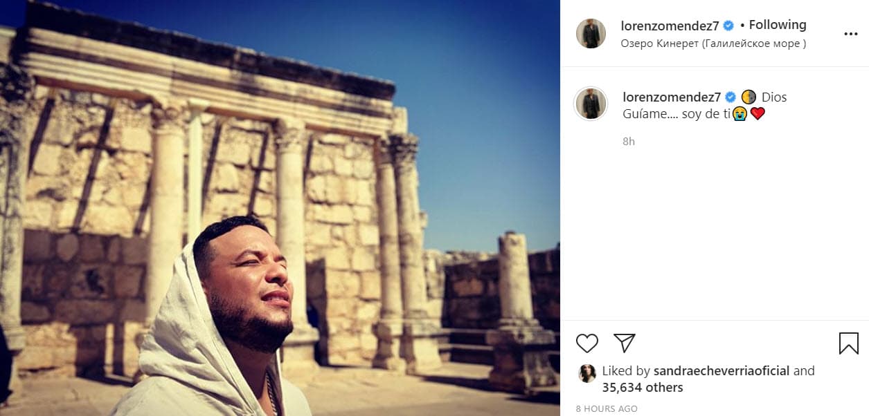 <b>"Dios guíame… soy de ti"</b> y agregó un emoticono de llanto y un corazón rojo.
<br>