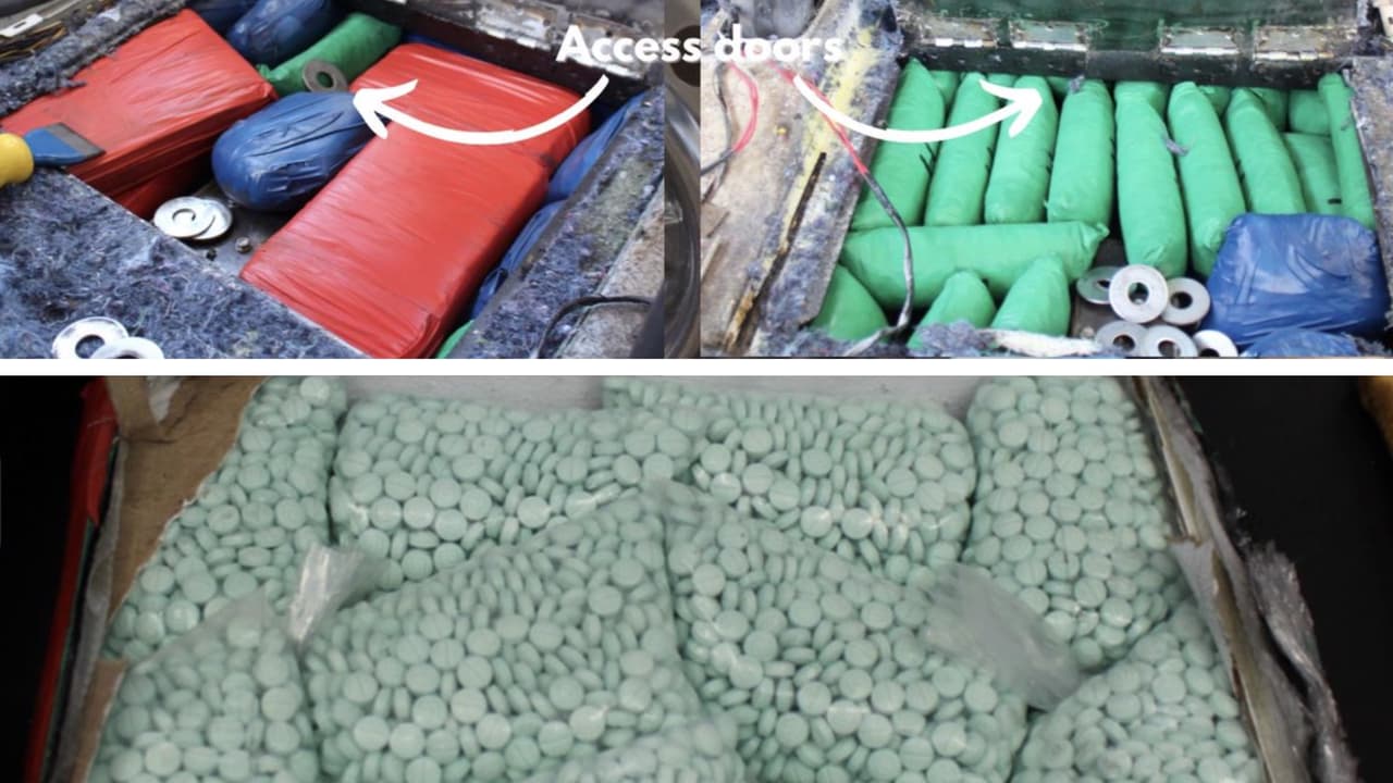 Decomiso de más de $1.1 millones en pastillas de fentanilo en el puerto fronterizo en Nogales