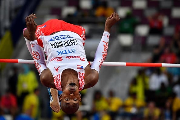 Luis Joel Castro Rivera saltó 2,17 metros, después 2,22 metros y en su segundo intento pudo sobrepasar los 2,26 metros.