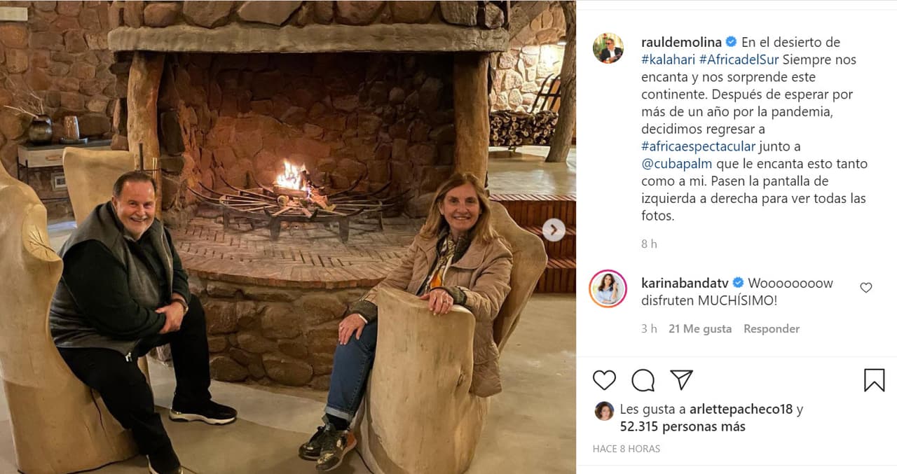 "¡Woooooooow, disfruten muchísimo", les escribió 
<b>Karina Banda</b> en los comentarios en Instagram. 
<br>