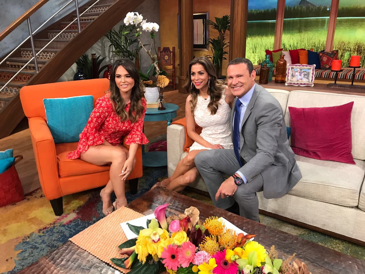 Ella estuvo feliz de estar de visita en nuestra casa y hasta compartió algunos secretos de belleza.