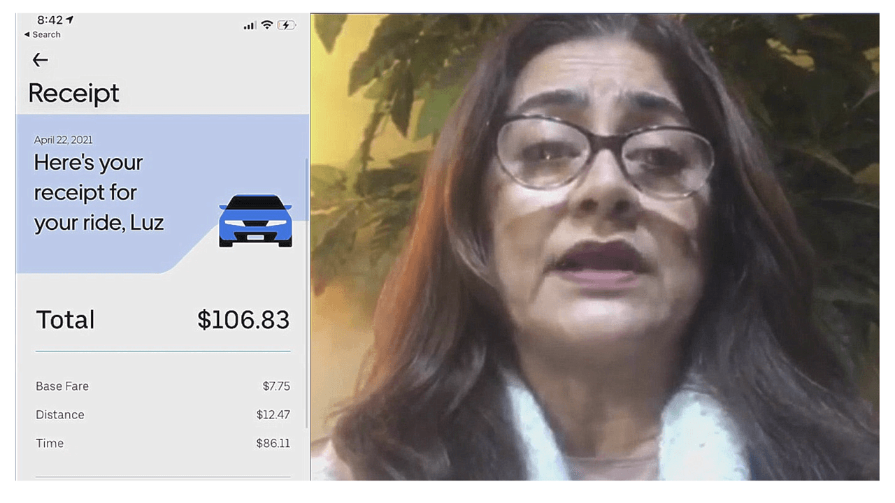 "$106 por 4.3 millas": Clienta de Uber denuncia cobro exagerado por un viaje