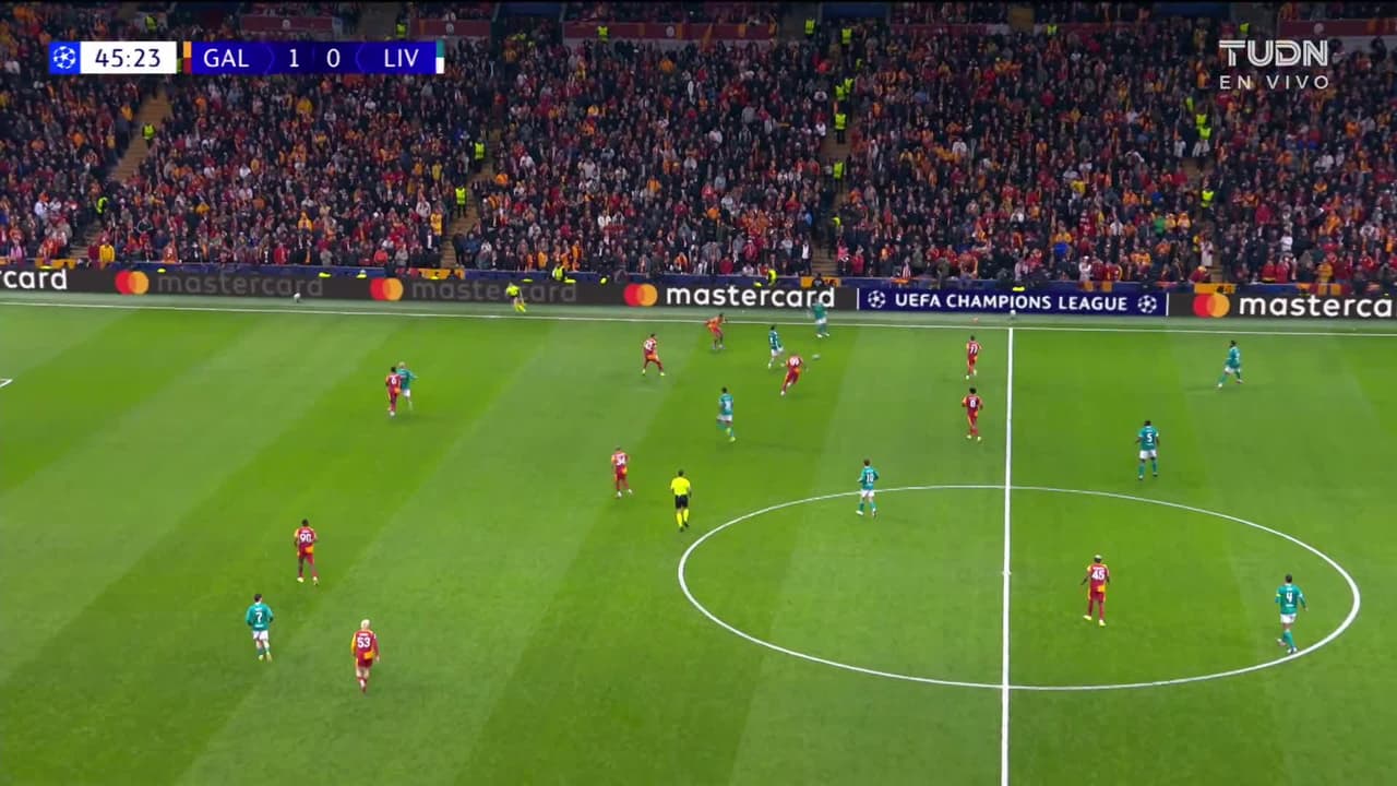 ¡TIRO ATAJADO! disparo por Dominik Szoboszlai.