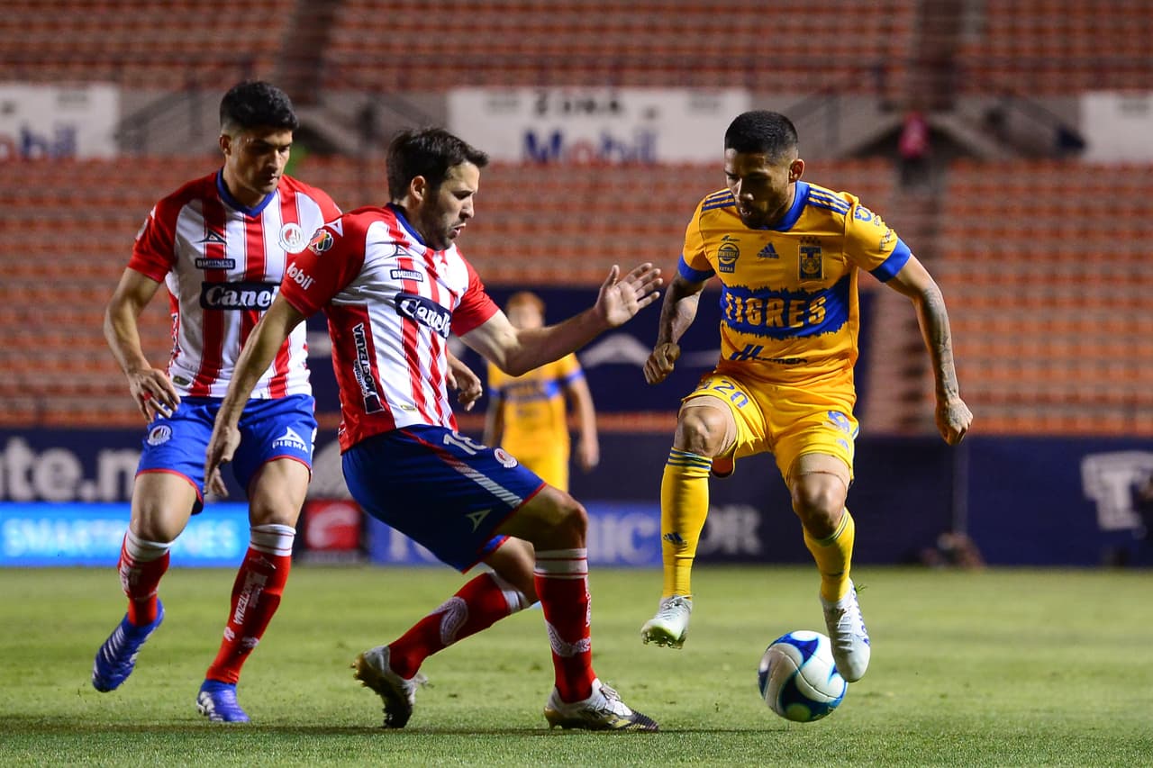 Atlético San Luis y Tigres nos regalan un empate lleno de emociones con un marcador de 2-2. Los potosinos quedan en séptimo lugar y los felinos en el octavo.