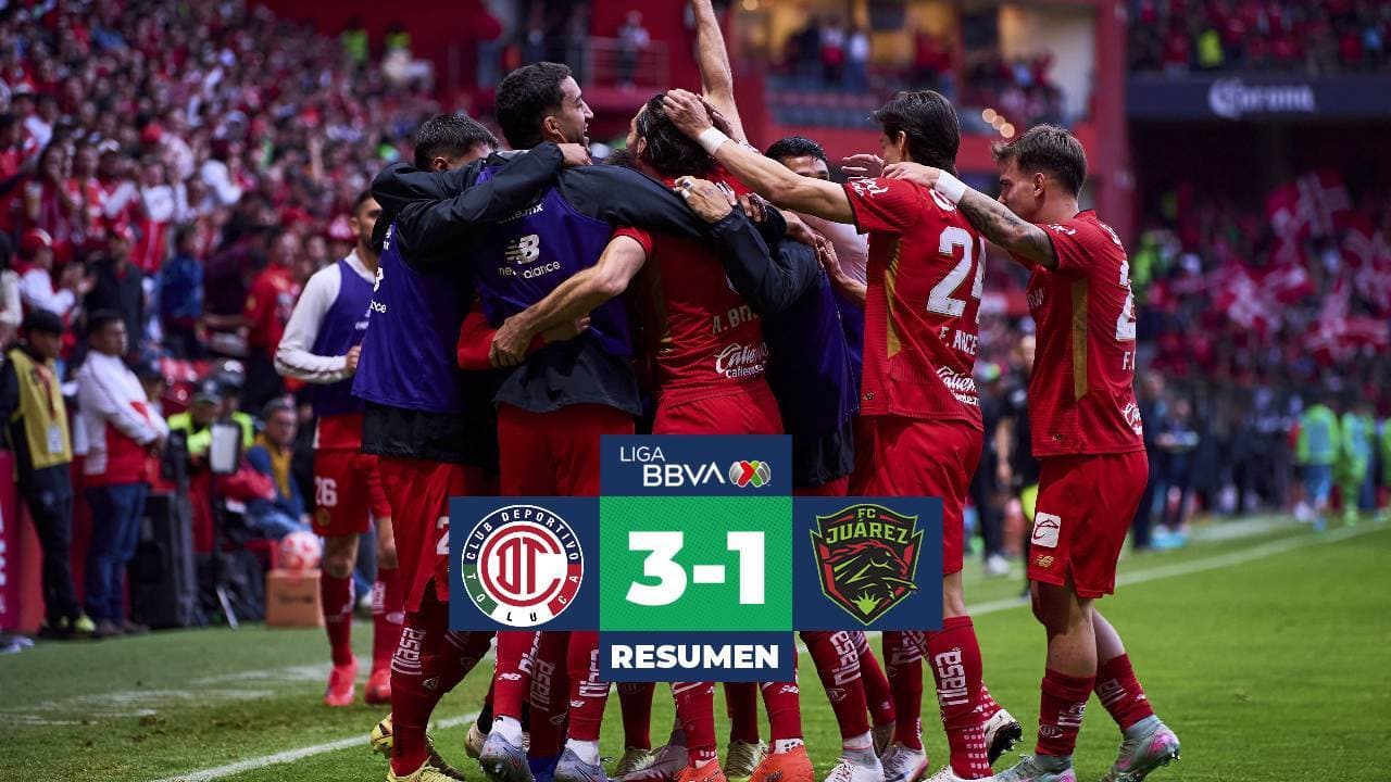 Resumen | Con cuadro alterno, Toluca cumple y derrota a FC Juárez