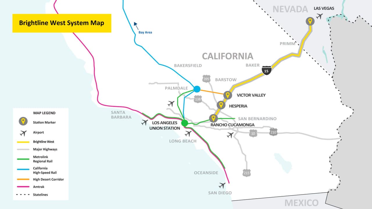 El tren rápido iniciará su recorrido en Rancho Cucamonga