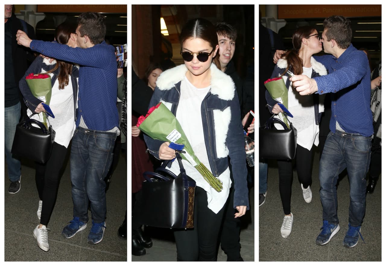 Selena Gomez está volviendo loco a todo el mundo y así de efusivo la recibió un fan en Londres.