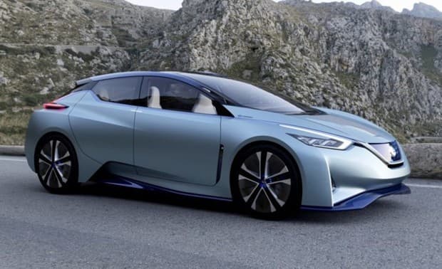 Una representación de cómo se podría ver el Nissan Leaf de 2020.