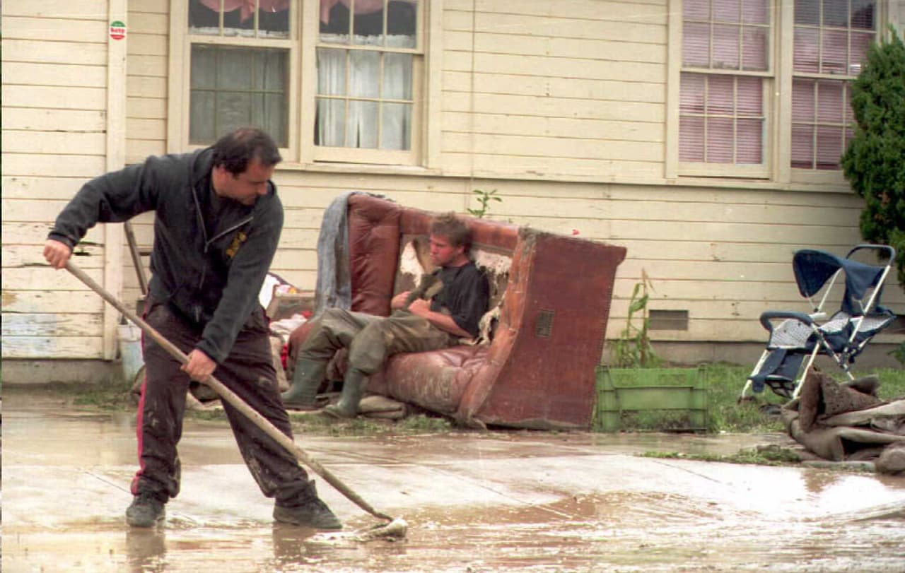 En marzo de 1995, las fuertes lluvias causaron estragos en la localidad de Castroville, en la bahía de Monterey, en el norte de California.