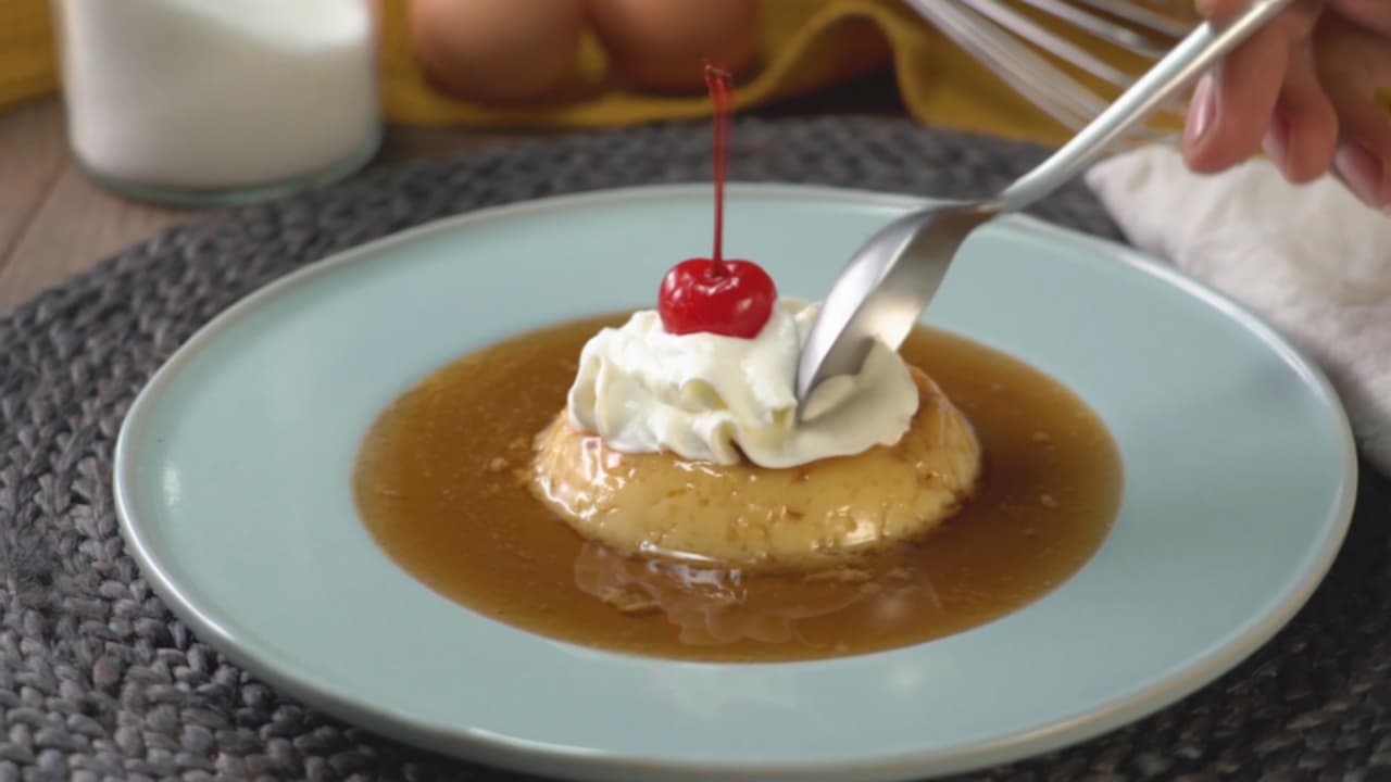 Flan en microondas