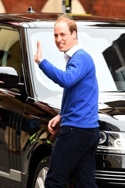 El Príncipe William salió por su nene.