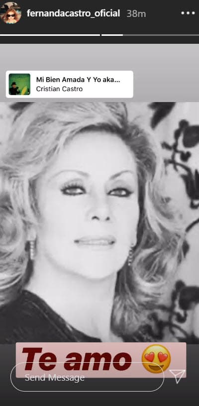 "Mi bien amada gracias por tanto. Tengo al ángel más grande del cielo, te amo por siempre", se lee.
<br>