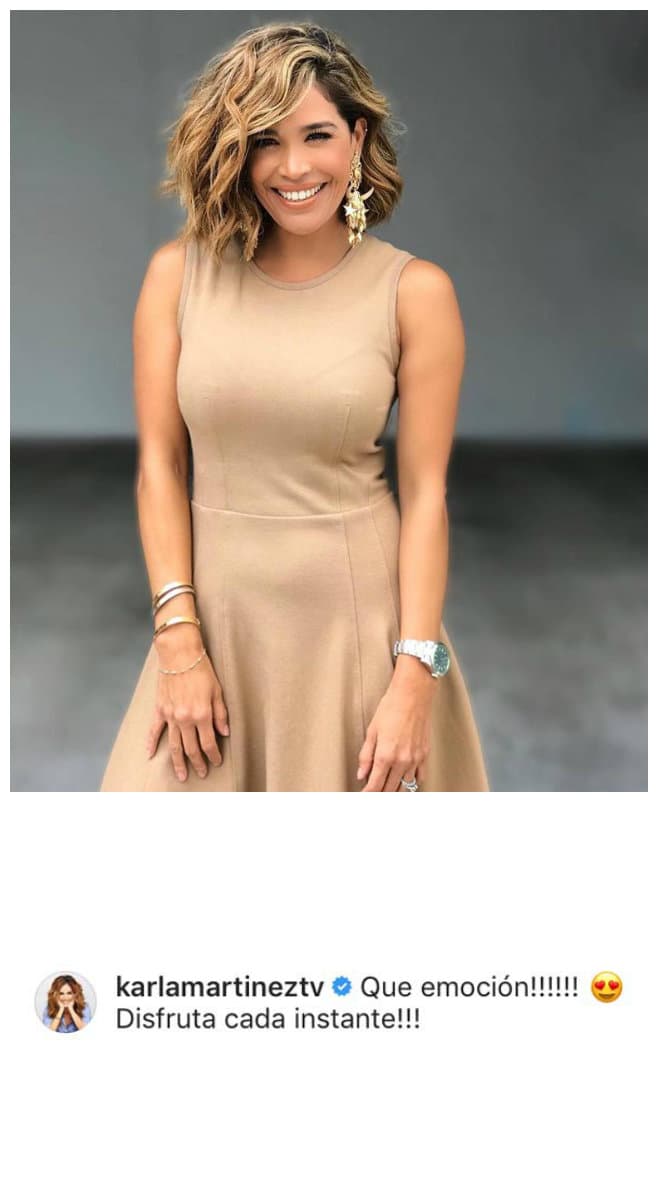 Karla vio con mucha emoción la foto del anillo de compromiso.