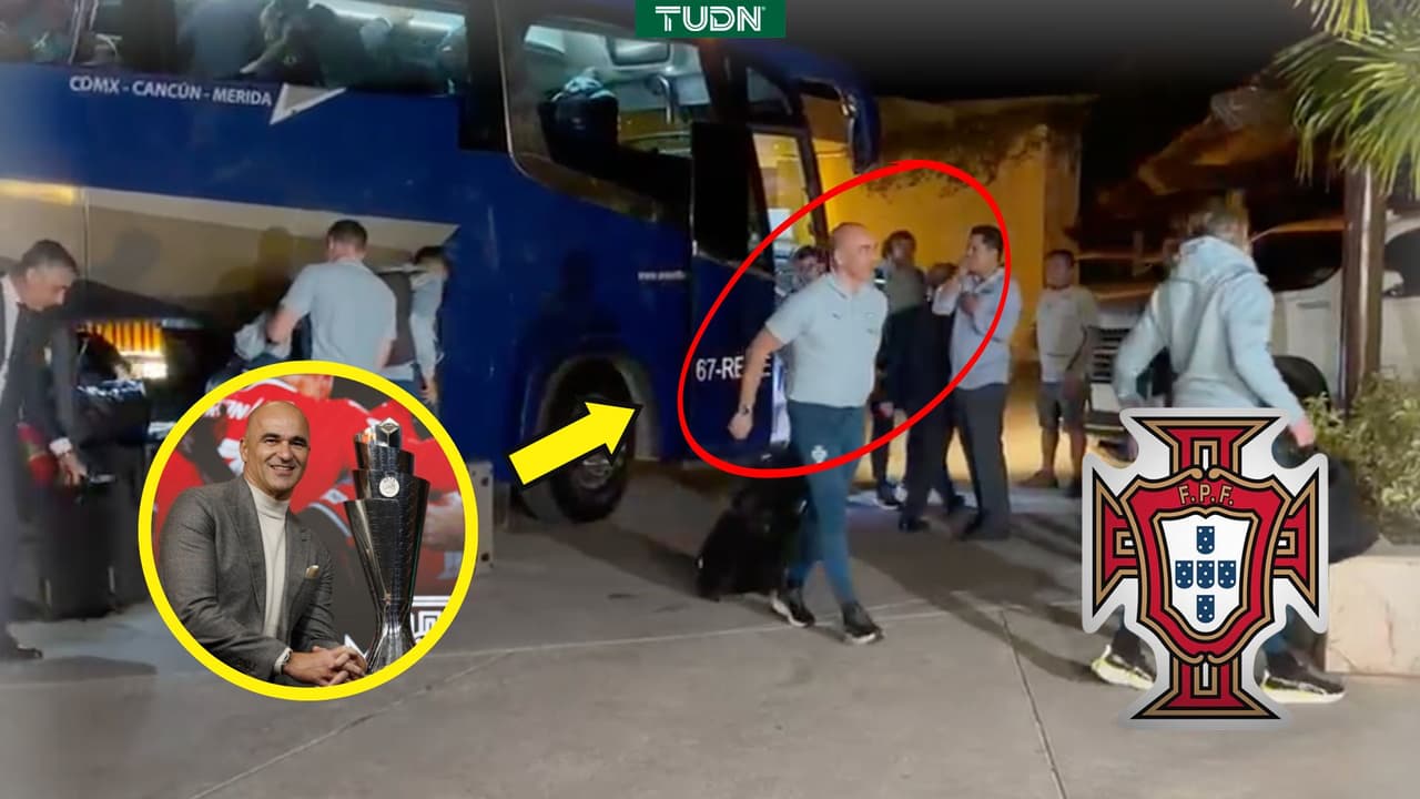 Así fue la llegada de Portugal a su hotel de concentración en México