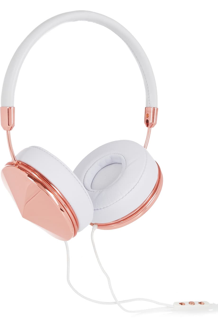 Para las que todo es un accesorio que sirve para alardear de su buen gusto, nada mejor que unos compañeros de oficina como estos audífonos en piel y tono de oro rosa, de FRENDS.