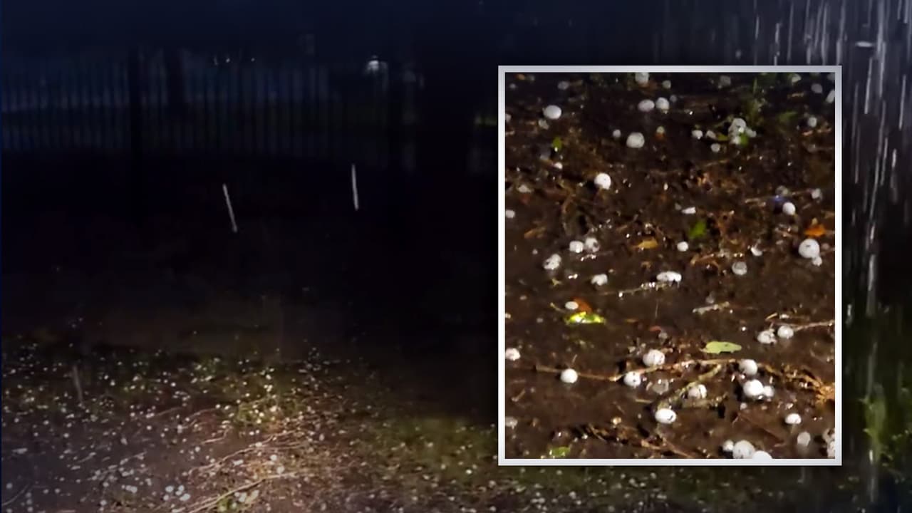 Según los usuarios de Facebook y Repórtalo de Univision 45, en varias áreas de Houston se alcanzaró
<b>a ver granizo del tamaño de una pelota de golf, fuertes ráfagas de viento y mucha lluvia </b>desde las 2am hasta las 7am de este 27 de abril.