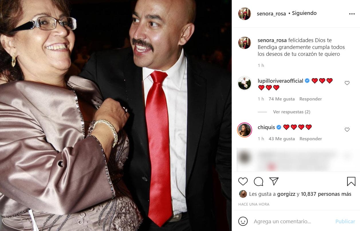 Doña Rosa también felicitó a su hijo deseándole que cumpla todos sus sueños.
<br>