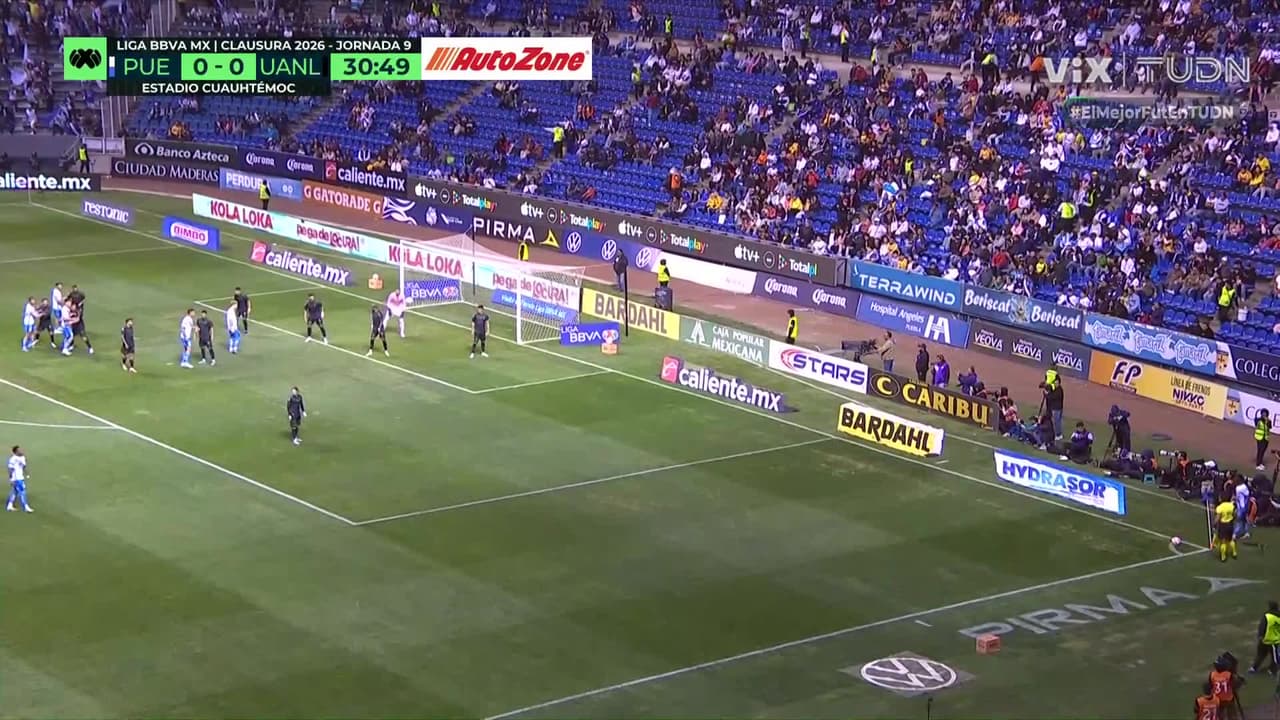 ¡Se salva Tigres! Luis Rey, a centímetros del primero para Puebla