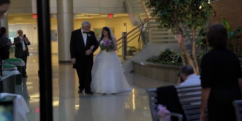 El hospital Christiana en Wilmington se convirtió en un salón de eventos para la celebración del enlace matrimonial de Rachel y Gus Jiménez. 
<br>