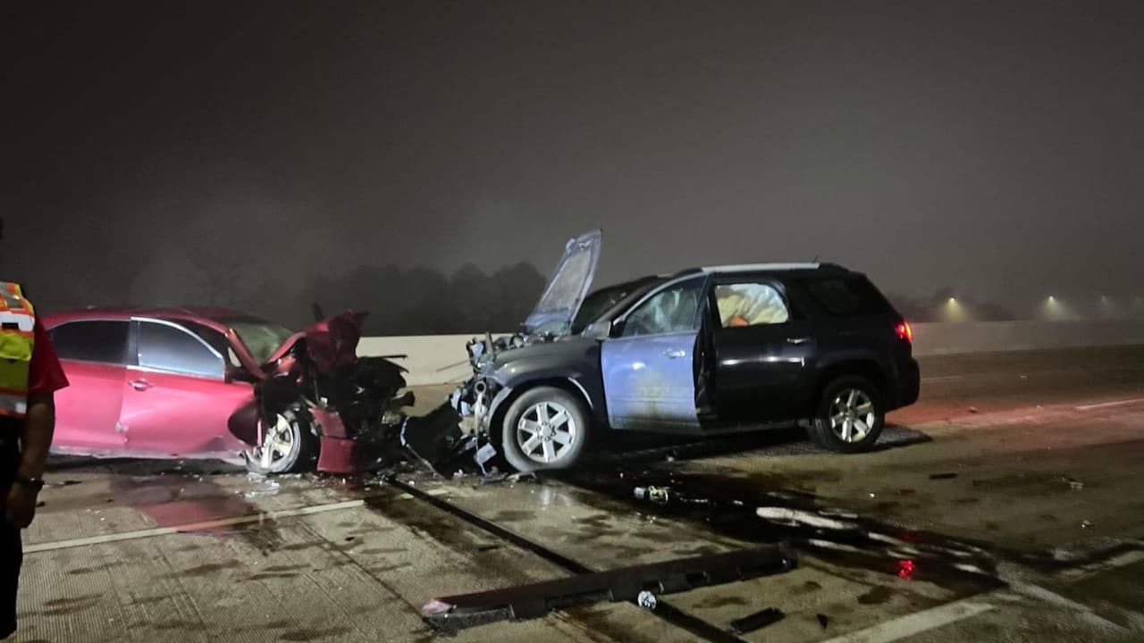 Choque mortal en Hardy Toll Road, la madrugada del sábado 8 de marzo.
