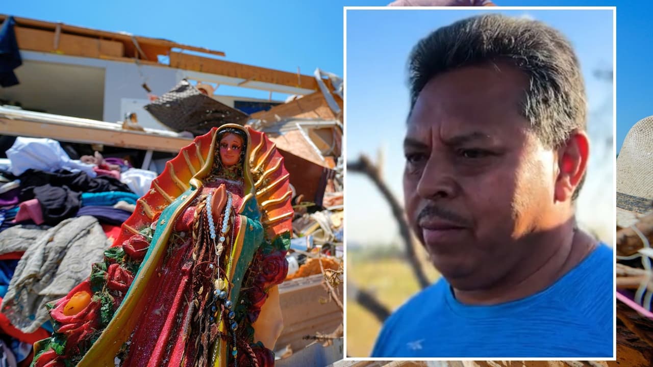 Hispano rescata a su hermano herido arrastrándolo con un colchón tras el paso de un mortal tornado en Texas