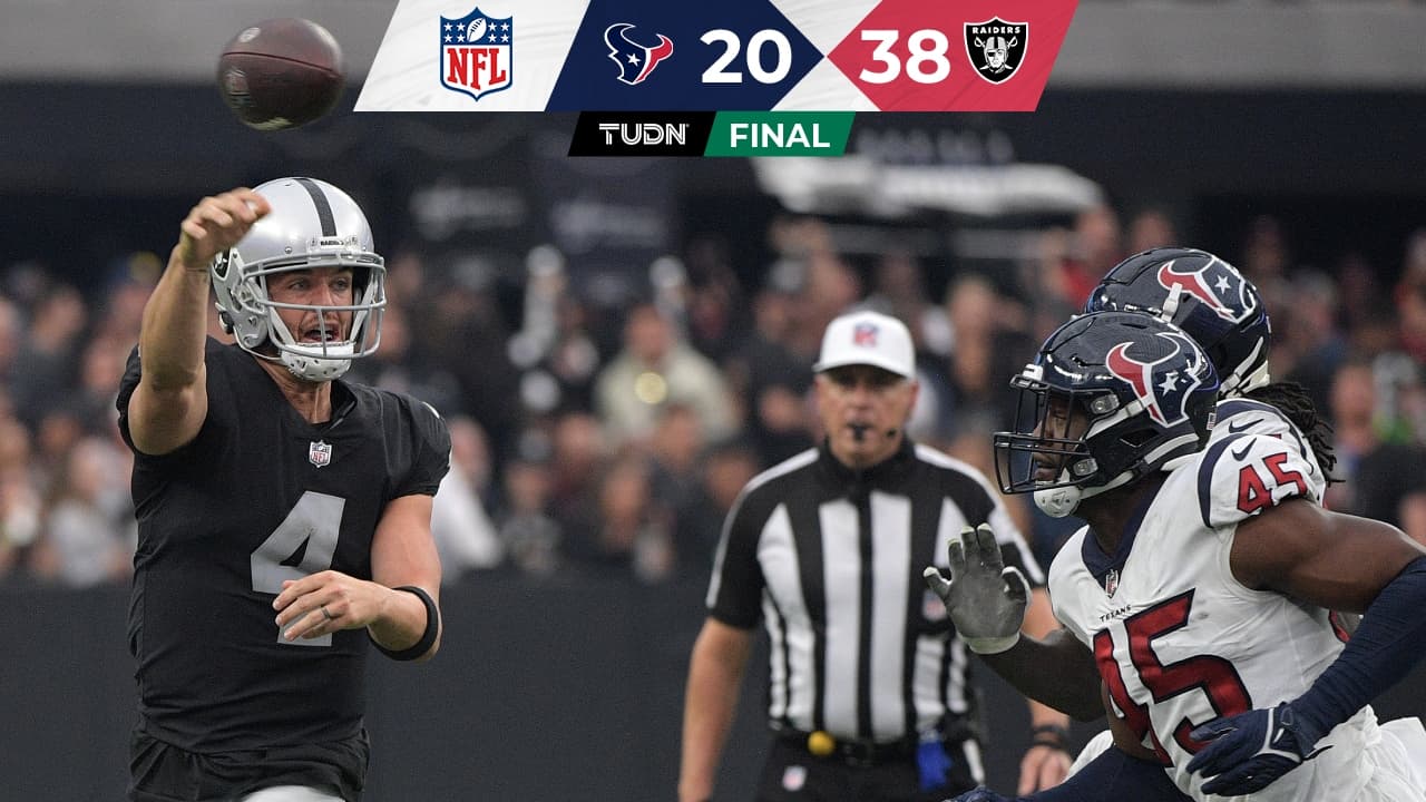 NFL: Raiders hunde a los Texans en la Conferencia Americana