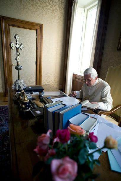 Aquí es donde comenzó a preparar la tercera parte de su libro "Jesús de Nazaret".