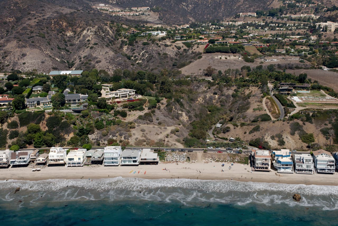 Puerco State Beach en Creek Mouth en el condado de Los Ángeles.