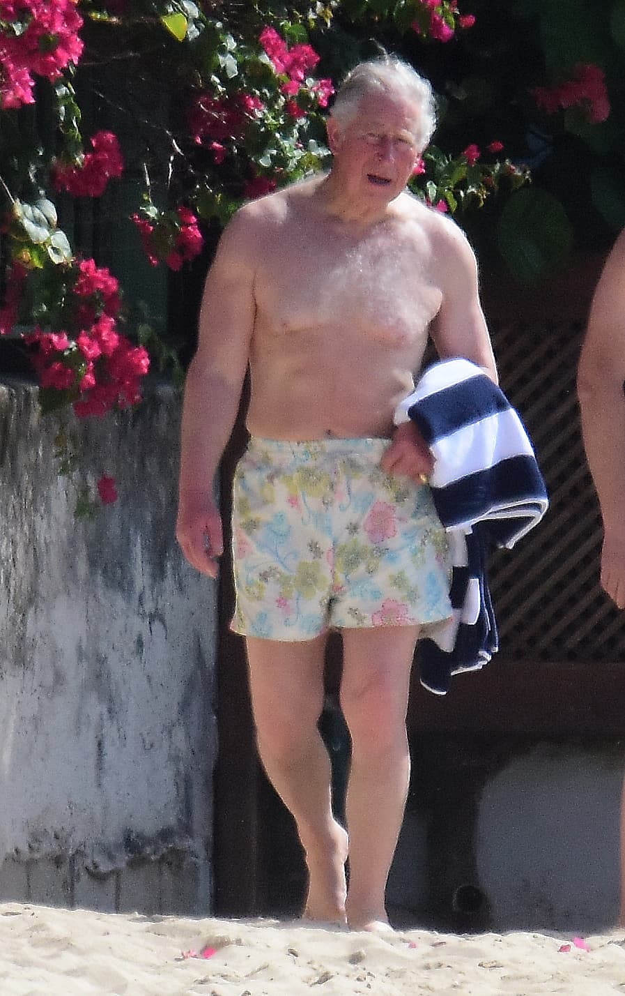 El príncipe Carlos, de 70 años, lucía confiado.