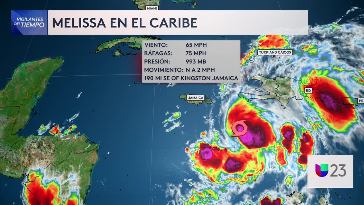 Tormenta tropical Melissa a punto de convertirse en huracán de mayor categoría
