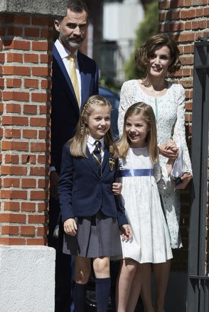También se pudo ver en la primera comunión de la princesa Leonor a la infanta Sofía.