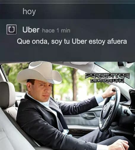 Y qupe tal este meme, el 'Vale' como un apuesto conductor.