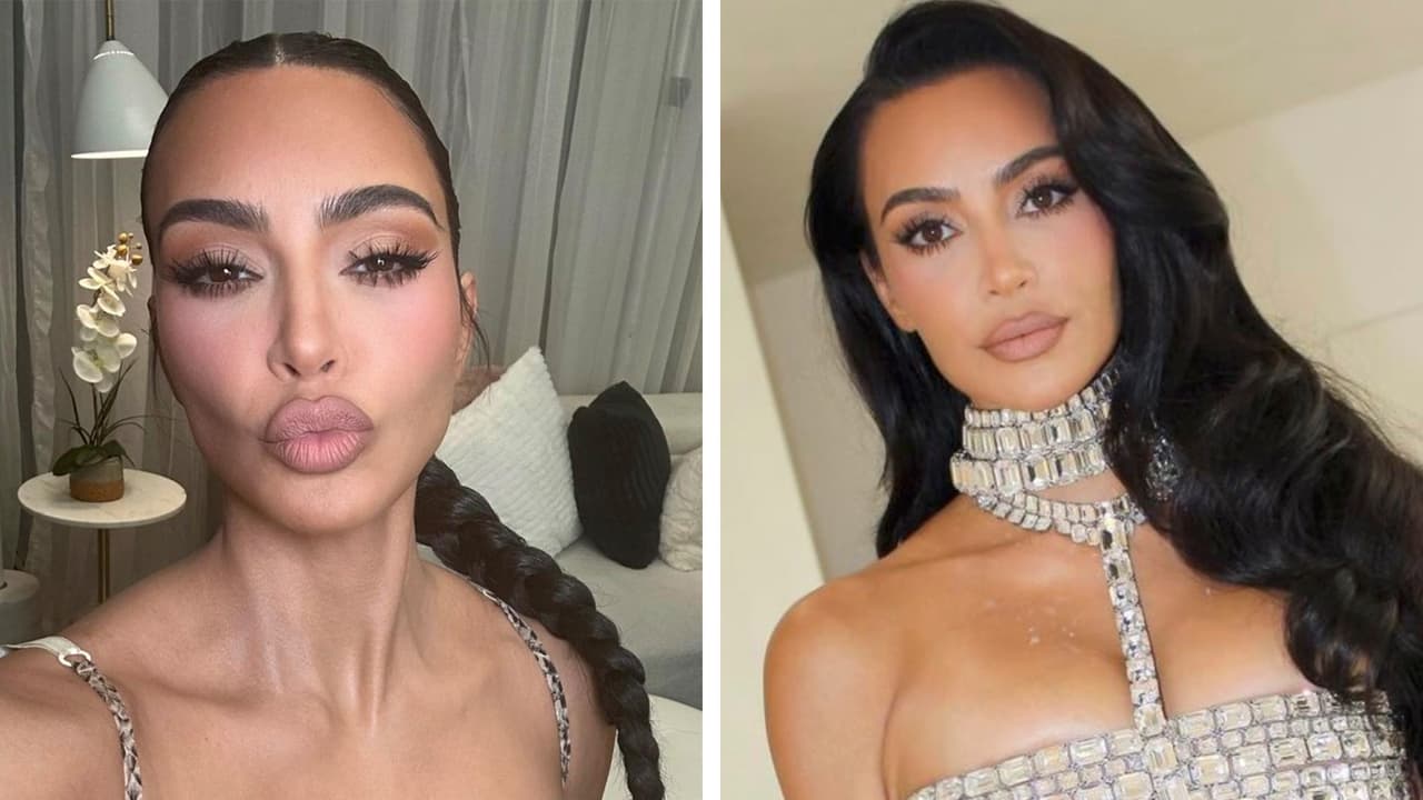 Kim Kardashian celebra su cumpleaños 43 con un vestido rojo de 'infarto'