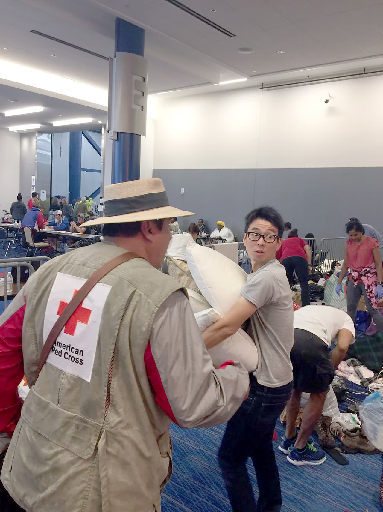 la Cruz Roja indicó que "no se va a rechazar a nadie" que se desplace a este lugar para resguardarse.