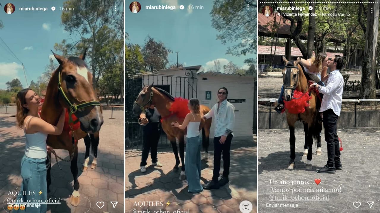 Así festejó Mía Rubín su aniversario de novios con Tarik Othon