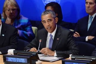 El presidente Barack Obama en la cumbre para combatir a ISIS