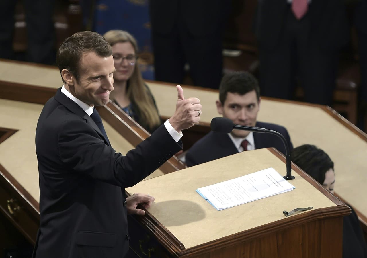 El francés Emmanuel Macron realiza la primera visita de Estado que recibe el presidente Donald Trump.