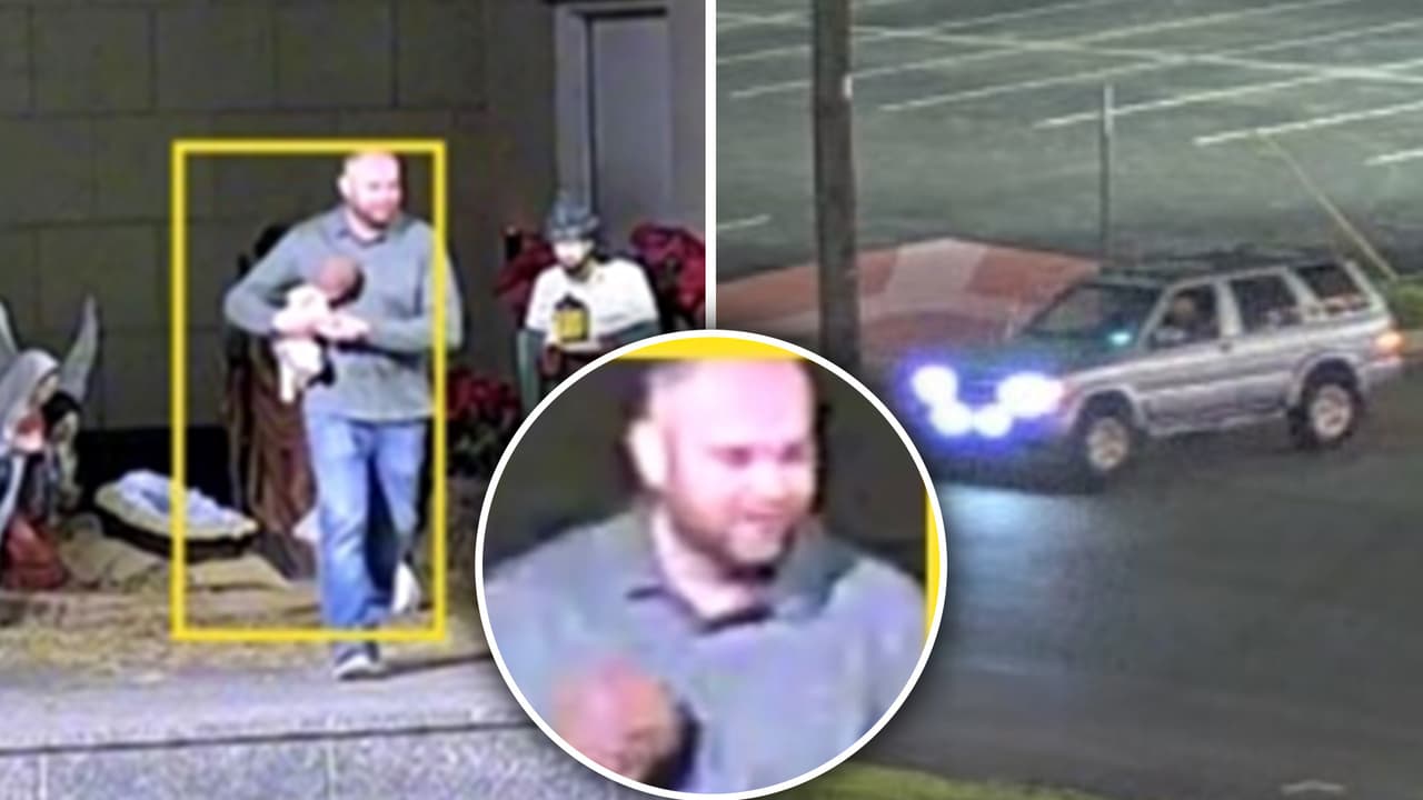 ¿Dónde está "baby Jesus"? Este hombre robó la figura del nacimiento de Sundance Square y en el norte de Texas buscan arrestarlo