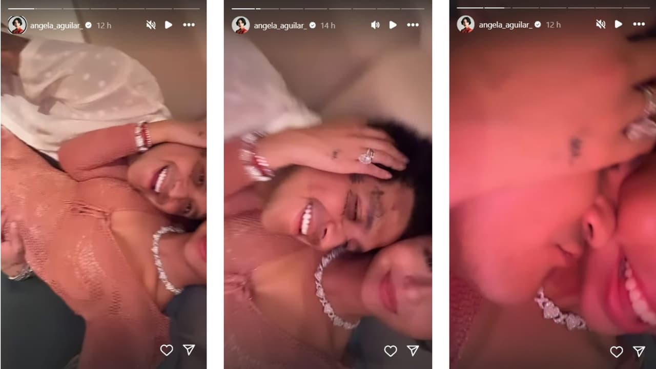 Ángela Aguilar se presumió con Nodal.