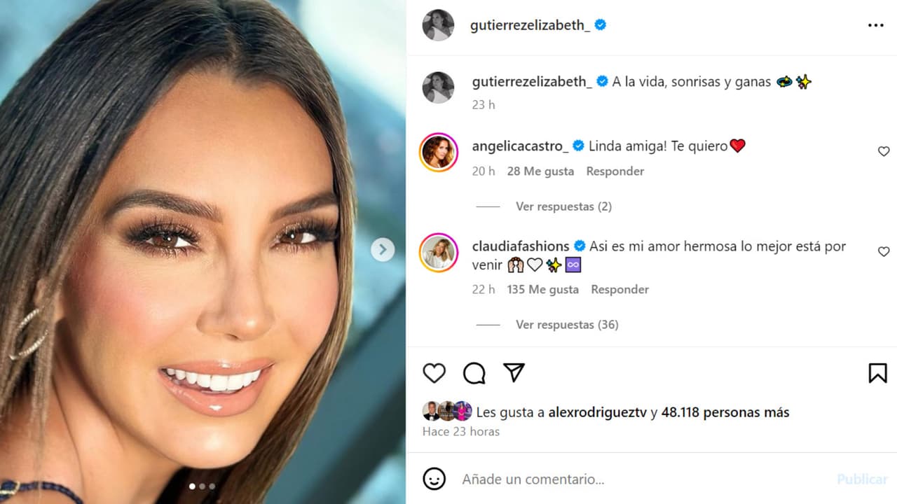 Elizabeth Gutiérrez inició el sábado 29 de junio con este mensaje.