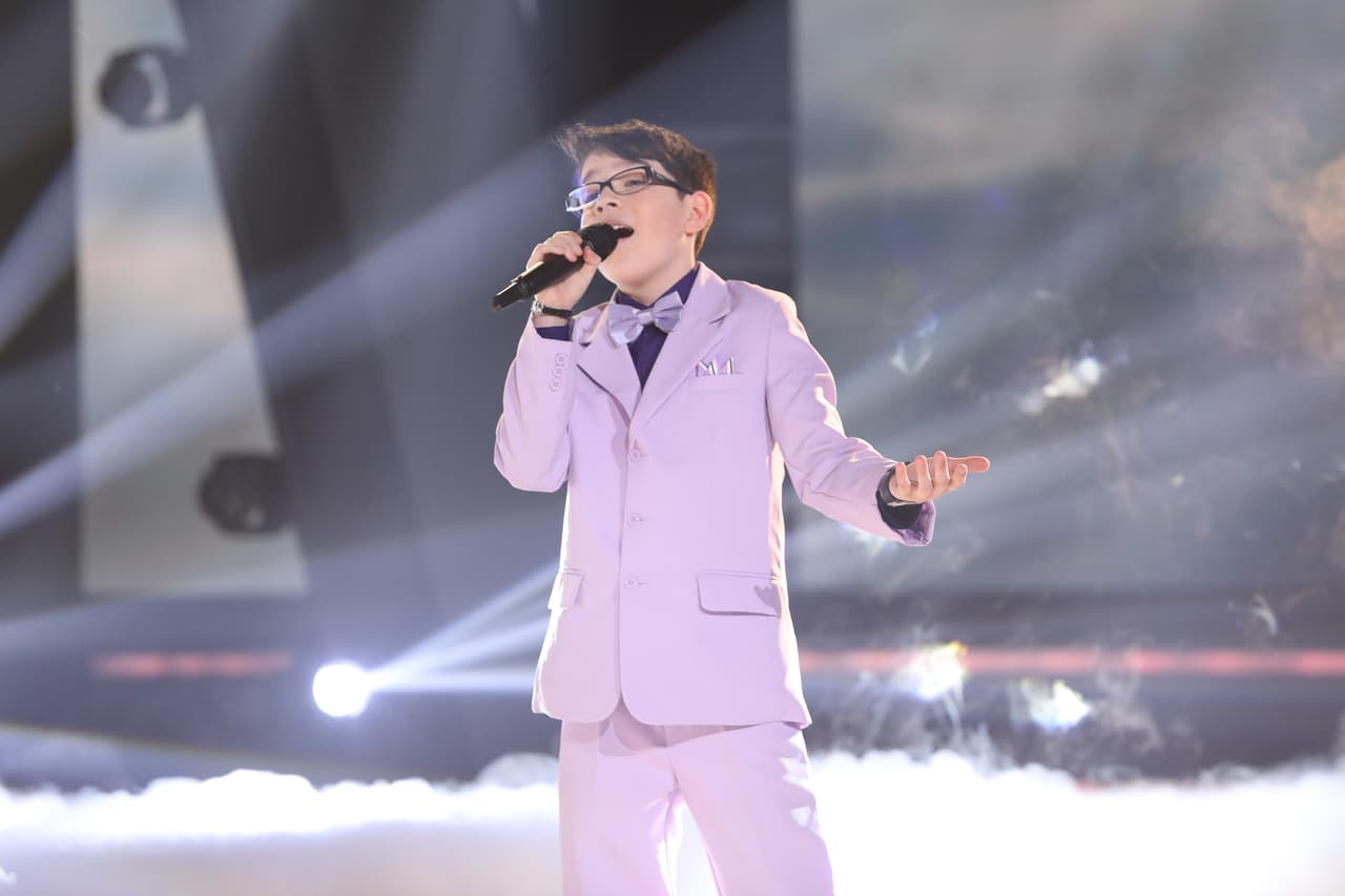 Angelito pudo probar que tiene talento.