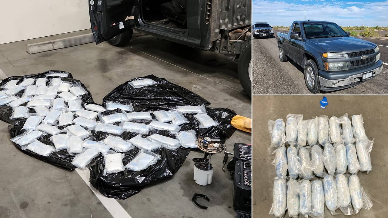 Incautan 100 libras de pastillas de fentanilo en una parada de tráfico en el sur de Arizona
