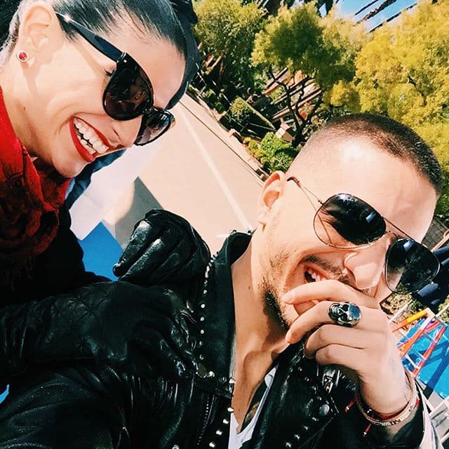 Con Maluma se la pasó entre carcajadas.
