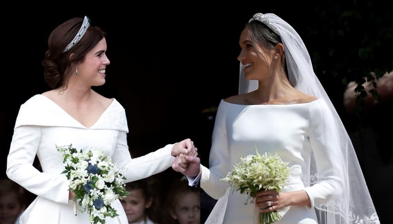 Bodas copiadas: este interactivo demuestra que Meghan Markle y Eugenie de York se casaron igual