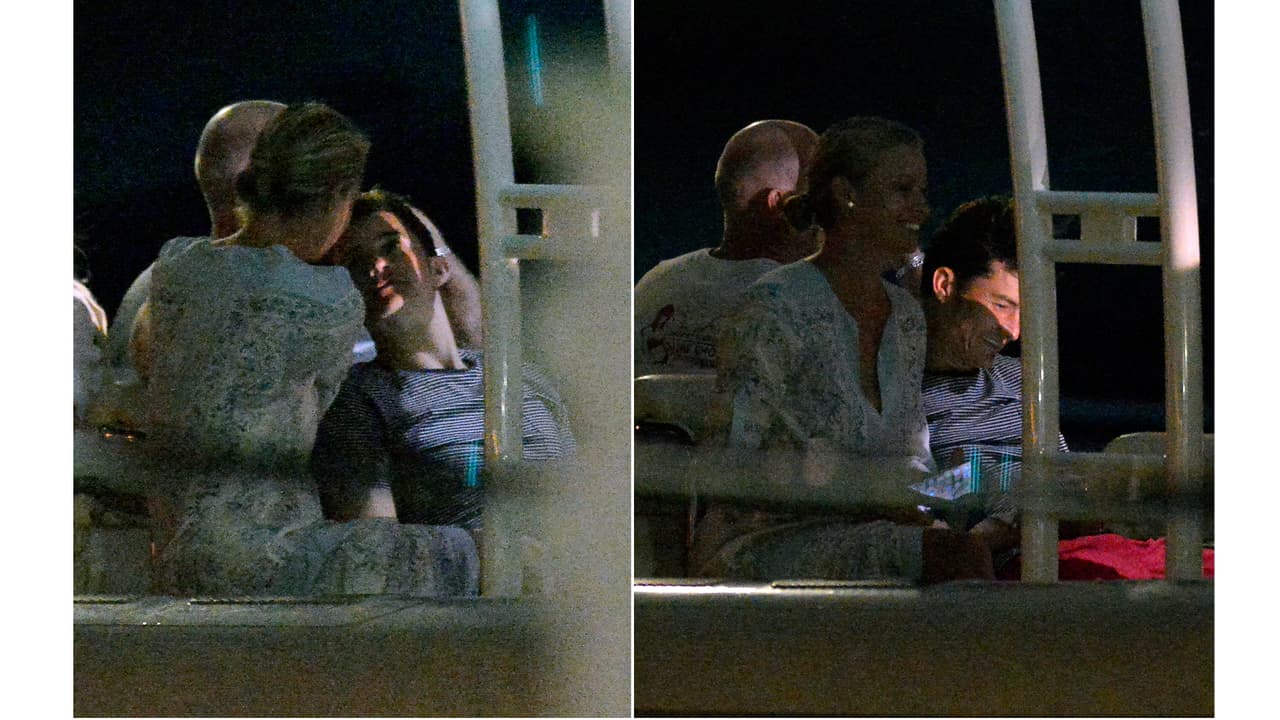 Orlando Bloom y la modelo australiana, Kristy Hinze Clark.