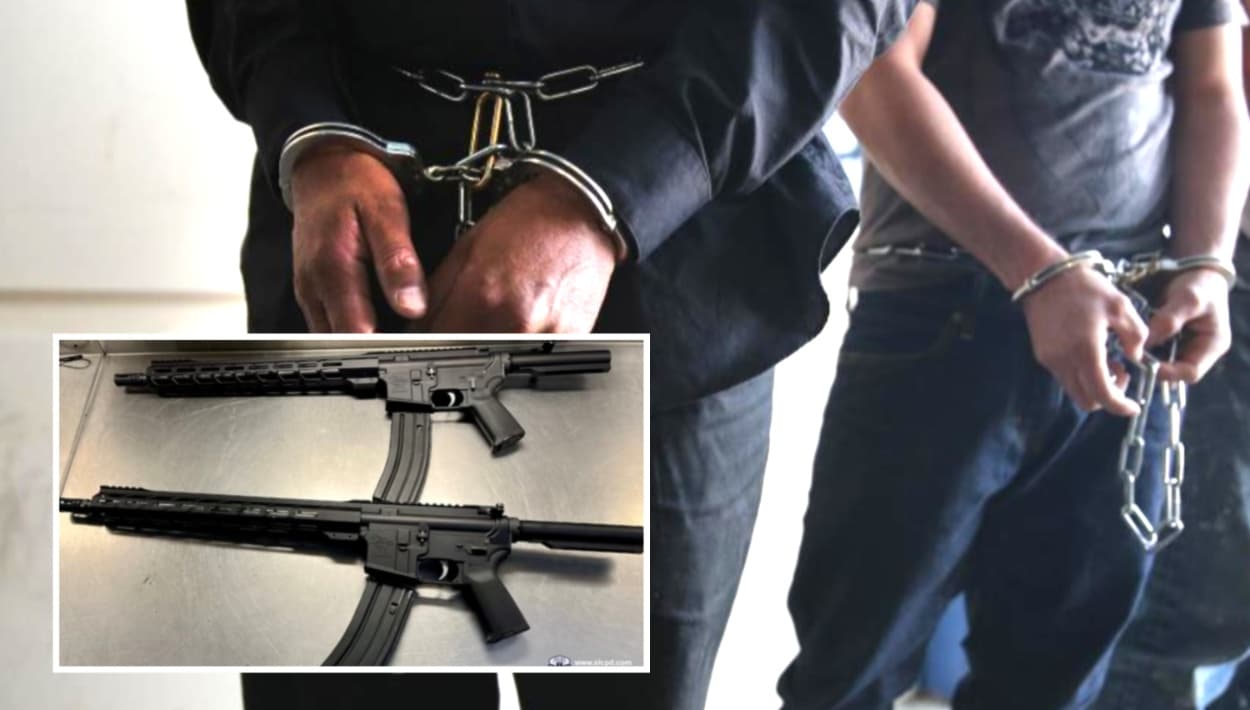 Jóvenes arrestados después de amenazar personas con rifles AR-15