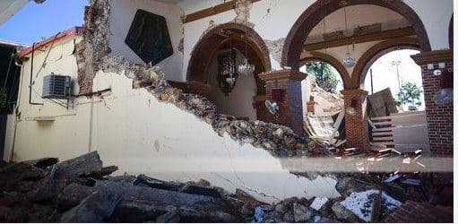 La iglesia católica de la Inmaculada Concepción en Guayanilla quedó en ruinas tras el temblor.