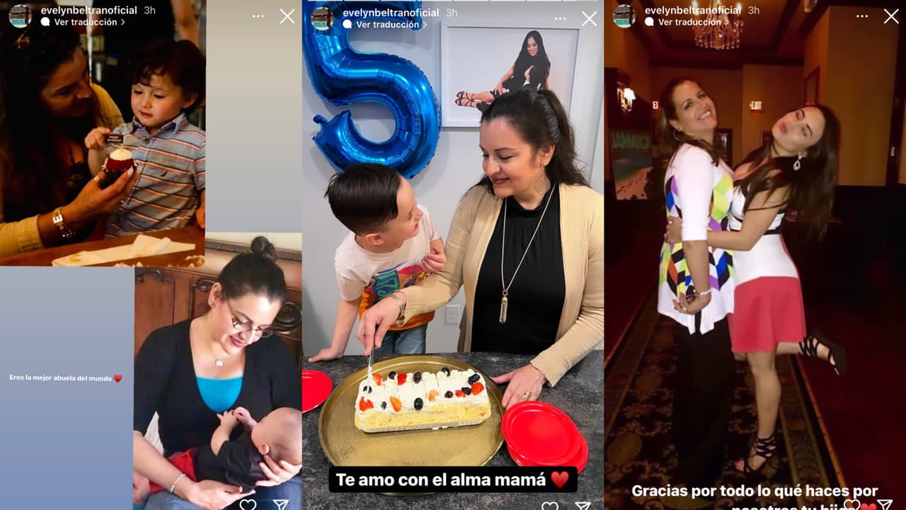 Evelyn Beltrán presentó a su mamá con sus seguidores a través de estas fotos.
